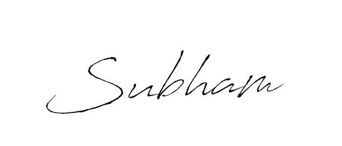 How to make Subham  signature? Antro_Vectra is a professional autograph style. Create handwritten signature for Subham  name. Subham  signature style 6 images and pictures png