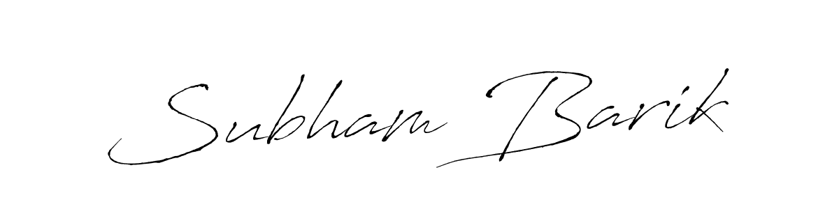 You should practise on your own different ways (Antro_Vectra) to write your name (Subham Barik) in signature. don't let someone else do it for you. Subham Barik signature style 6 images and pictures png