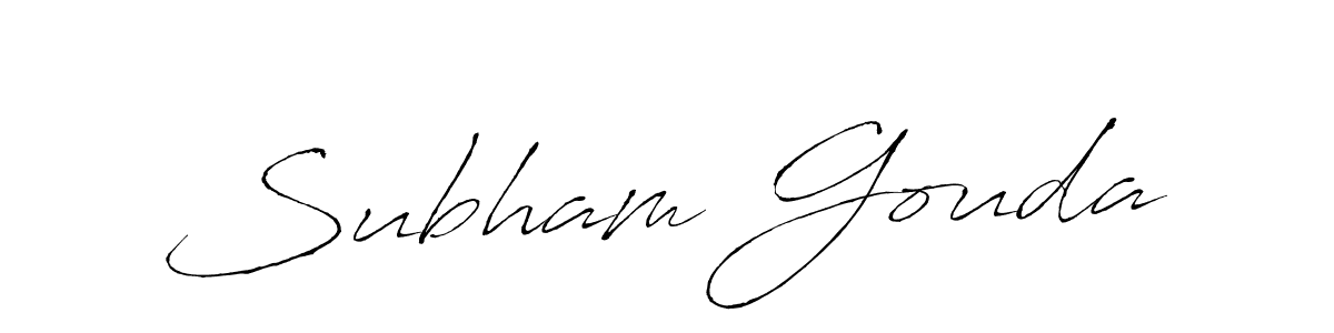 How to make Subham Gouda signature? Antro_Vectra is a professional autograph style. Create handwritten signature for Subham Gouda name. Subham Gouda signature style 6 images and pictures png