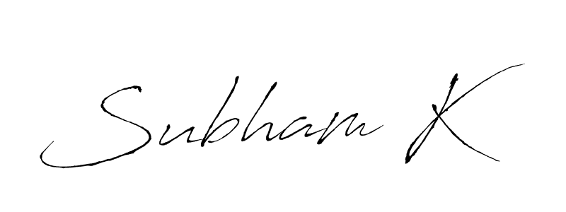 if you are searching for the best signature style for your name Subham K. so please give up your signature search. here we have designed multiple signature styles  using Antro_Vectra. Subham K signature style 6 images and pictures png