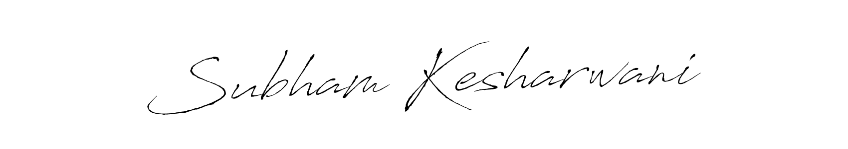 Create a beautiful signature design for name Subham Kesharwani. With this signature (Antro_Vectra) fonts, you can make a handwritten signature for free. Subham Kesharwani signature style 6 images and pictures png