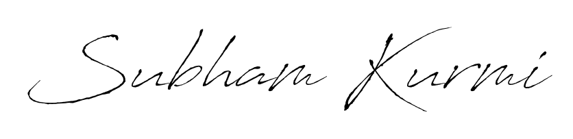 Make a beautiful signature design for name Subham Kurmi. With this signature (Antro_Vectra) style, you can create a handwritten signature for free. Subham Kurmi signature style 6 images and pictures png