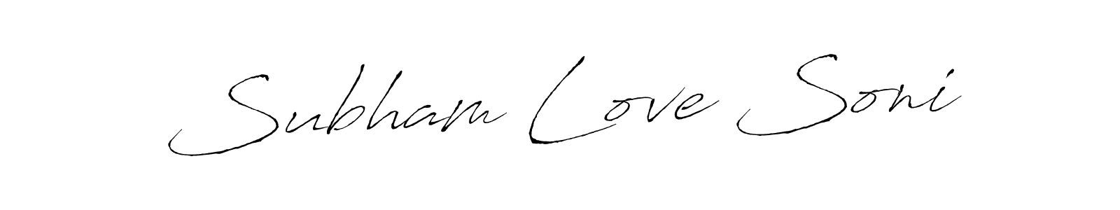 Also we have Subham Love Soni name is the best signature style. Create professional handwritten signature collection using Antro_Vectra autograph style. Subham Love Soni signature style 6 images and pictures png