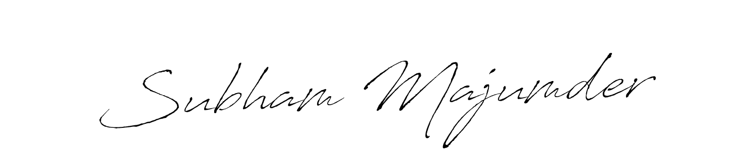 How to make Subham Majumder name signature. Use Antro_Vectra style for creating short signs online. This is the latest handwritten sign. Subham Majumder signature style 6 images and pictures png