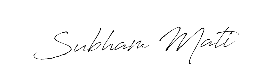 It looks lik you need a new signature style for name Subham Mati. Design unique handwritten (Antro_Vectra) signature with our free signature maker in just a few clicks. Subham Mati signature style 6 images and pictures png