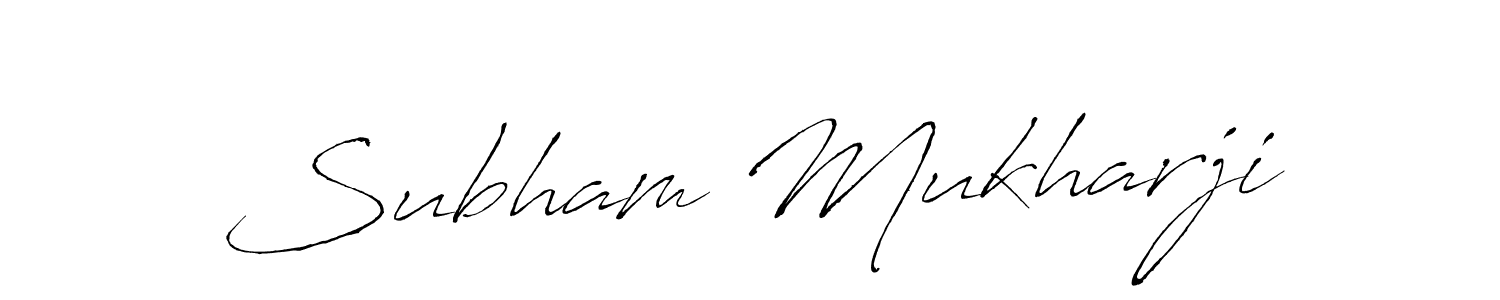Also we have Subham Mukharji name is the best signature style. Create professional handwritten signature collection using Antro_Vectra autograph style. Subham Mukharji signature style 6 images and pictures png