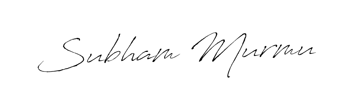 Make a beautiful signature design for name Subham Murmu. With this signature (Antro_Vectra) style, you can create a handwritten signature for free. Subham Murmu signature style 6 images and pictures png