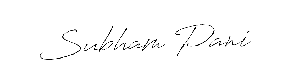 Design your own signature with our free online signature maker. With this signature software, you can create a handwritten (Antro_Vectra) signature for name Subham Pani. Subham Pani signature style 6 images and pictures png