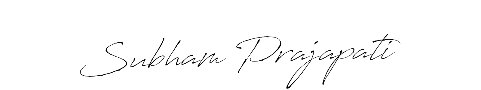 Design your own signature with our free online signature maker. With this signature software, you can create a handwritten (Antro_Vectra) signature for name Subham Prajapati. Subham Prajapati signature style 6 images and pictures png