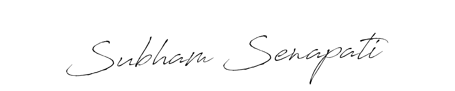 Design your own signature with our free online signature maker. With this signature software, you can create a handwritten (Antro_Vectra) signature for name Subham Senapati. Subham Senapati signature style 6 images and pictures png