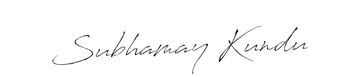 Design your own signature with our free online signature maker. With this signature software, you can create a handwritten (Antro_Vectra) signature for name Subhamay Kundu. Subhamay Kundu signature style 6 images and pictures png