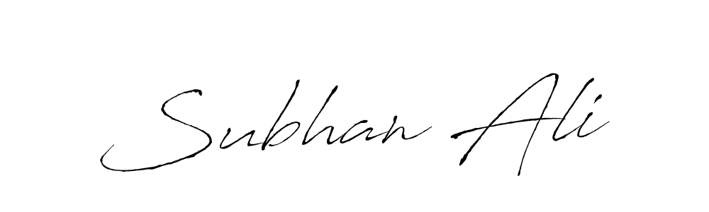 How to make Subhan Ali name signature. Use Antro_Vectra style for creating short signs online. This is the latest handwritten sign. Subhan Ali signature style 6 images and pictures png