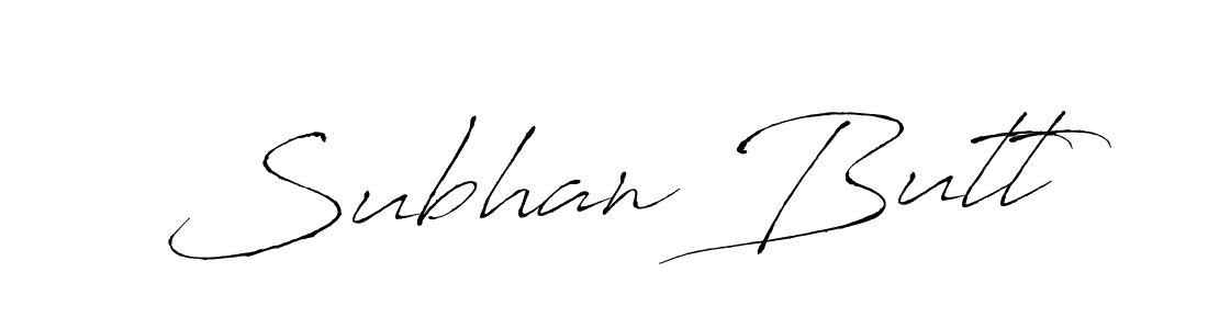 It looks lik you need a new signature style for name Subhan Butt. Design unique handwritten (Antro_Vectra) signature with our free signature maker in just a few clicks. Subhan Butt signature style 6 images and pictures png