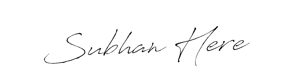 You should practise on your own different ways (Antro_Vectra) to write your name (Subhan Here) in signature. don't let someone else do it for you. Subhan Here signature style 6 images and pictures png