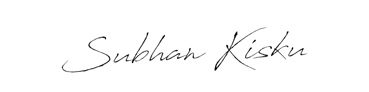 Design your own signature with our free online signature maker. With this signature software, you can create a handwritten (Antro_Vectra) signature for name Subhan Kisku. Subhan Kisku signature style 6 images and pictures png