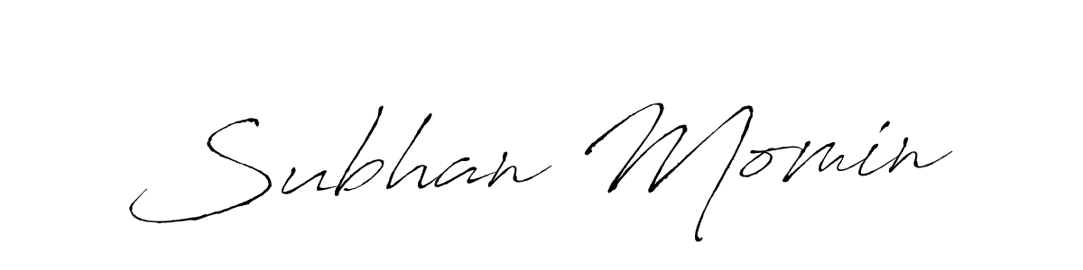 Subhan Momin stylish signature style. Best Handwritten Sign (Antro_Vectra) for my name. Handwritten Signature Collection Ideas for my name Subhan Momin. Subhan Momin signature style 6 images and pictures png