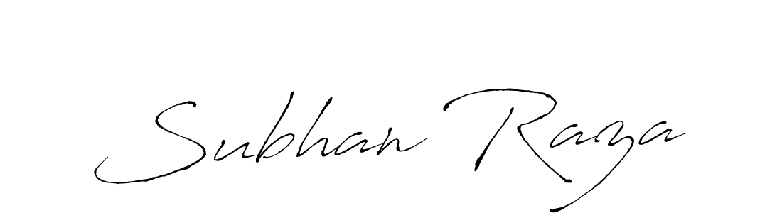 Subhan Raza stylish signature style. Best Handwritten Sign (Antro_Vectra) for my name. Handwritten Signature Collection Ideas for my name Subhan Raza. Subhan Raza signature style 6 images and pictures png