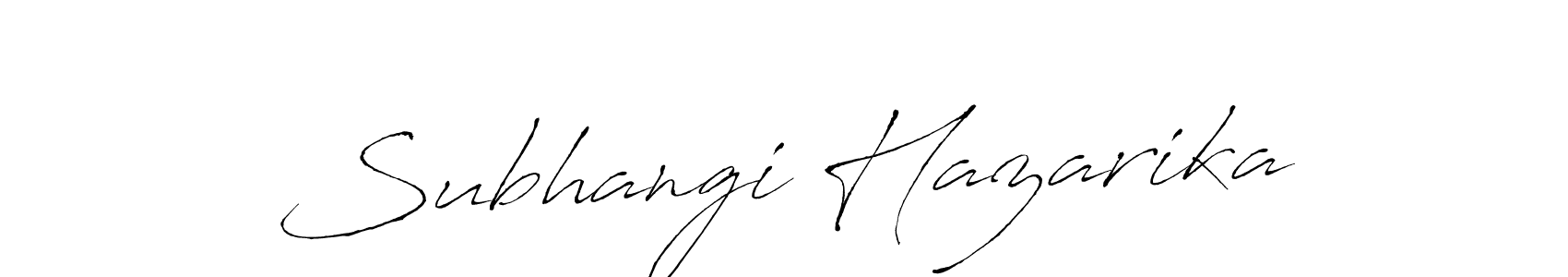 Design your own signature with our free online signature maker. With this signature software, you can create a handwritten (Antro_Vectra) signature for name Subhangi Hazarika. Subhangi Hazarika signature style 6 images and pictures png