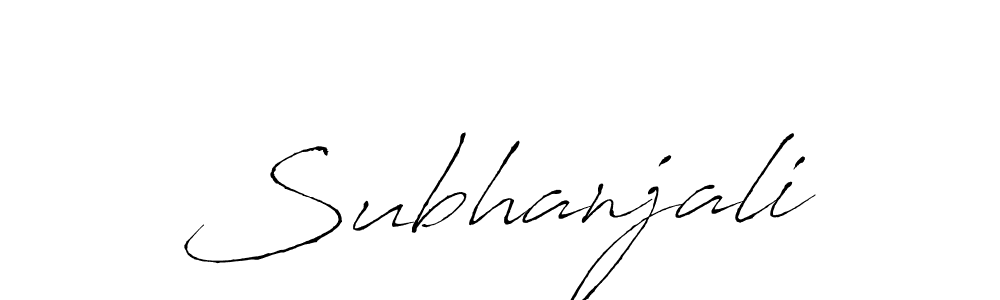 The best way (Antro_Vectra) to make a short signature is to pick only two or three words in your name. The name Subhanjali include a total of six letters. For converting this name. Subhanjali signature style 6 images and pictures png
