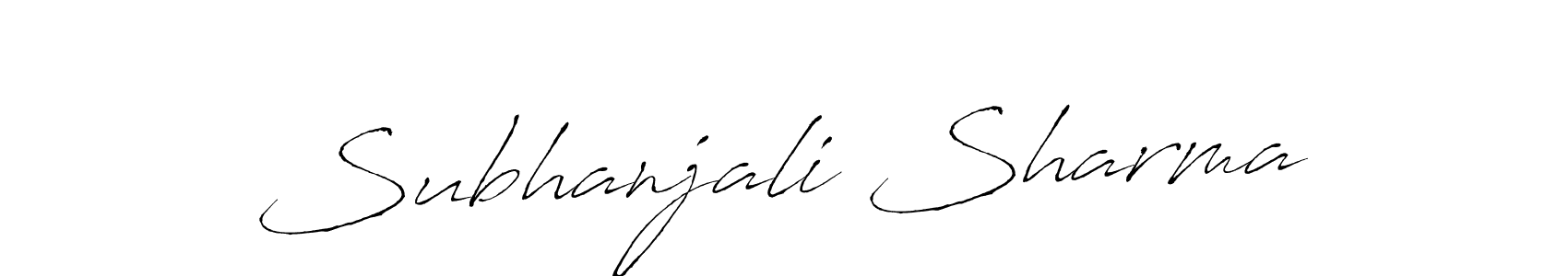 Also You can easily find your signature by using the search form. We will create Subhanjali Sharma name handwritten signature images for you free of cost using Antro_Vectra sign style. Subhanjali Sharma signature style 6 images and pictures png