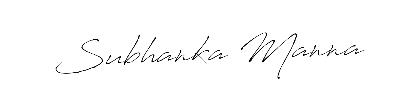 Subhanka Manna stylish signature style. Best Handwritten Sign (Antro_Vectra) for my name. Handwritten Signature Collection Ideas for my name Subhanka Manna. Subhanka Manna signature style 6 images and pictures png