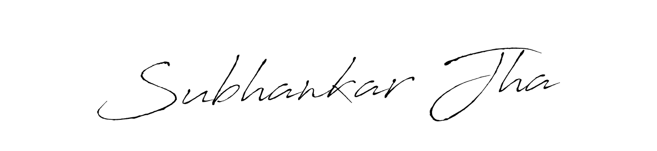 Design your own signature with our free online signature maker. With this signature software, you can create a handwritten (Antro_Vectra) signature for name Subhankar Jha. Subhankar Jha signature style 6 images and pictures png