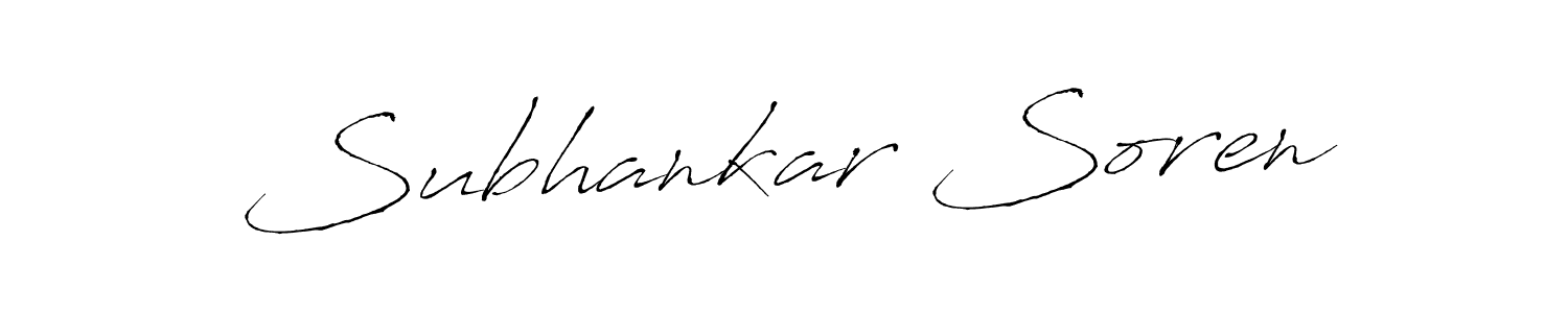 Similarly Antro_Vectra is the best handwritten signature design. Signature creator online .You can use it as an online autograph creator for name Subhankar Soren. Subhankar Soren signature style 6 images and pictures png