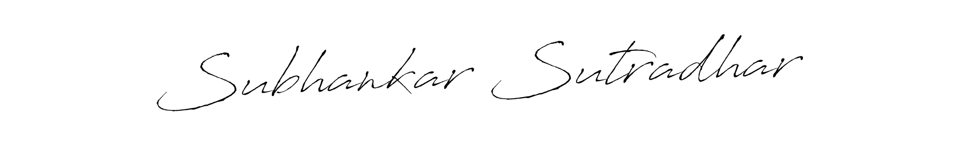 Antro_Vectra is a professional signature style that is perfect for those who want to add a touch of class to their signature. It is also a great choice for those who want to make their signature more unique. Get Subhankar Sutradhar name to fancy signature for free. Subhankar Sutradhar signature style 6 images and pictures png