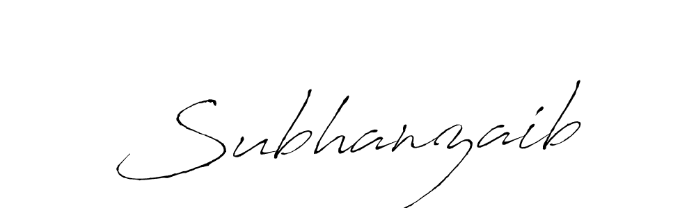 Make a beautiful signature design for name Subhanzaib. With this signature (Antro_Vectra) style, you can create a handwritten signature for free. Subhanzaib signature style 6 images and pictures png