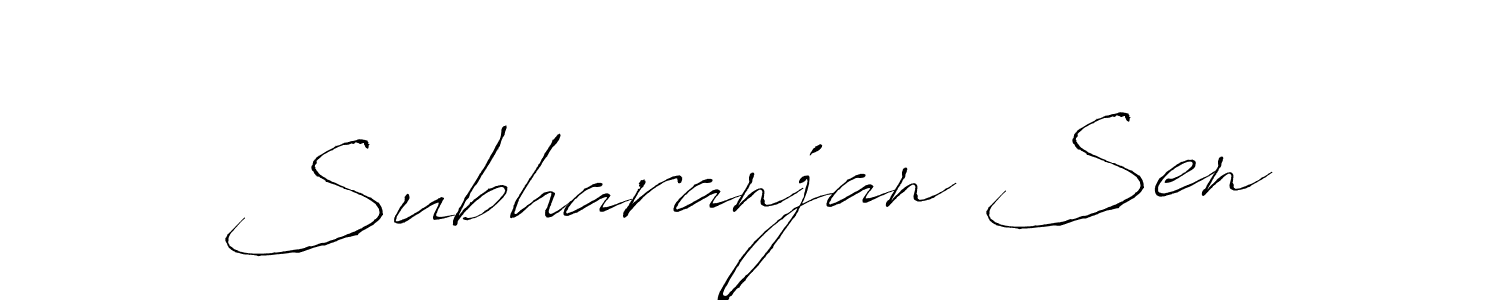 You should practise on your own different ways (Antro_Vectra) to write your name (Subharanjan Sen) in signature. don't let someone else do it for you. Subharanjan Sen signature style 6 images and pictures png