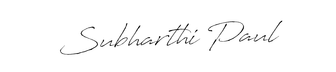 Subharthi Paul stylish signature style. Best Handwritten Sign (Antro_Vectra) for my name. Handwritten Signature Collection Ideas for my name Subharthi Paul. Subharthi Paul signature style 6 images and pictures png