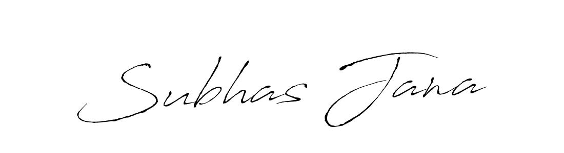 How to make Subhas Jana name signature. Use Antro_Vectra style for creating short signs online. This is the latest handwritten sign. Subhas Jana signature style 6 images and pictures png