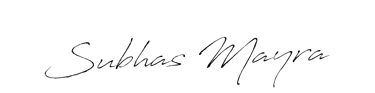 How to make Subhas Mayra name signature. Use Antro_Vectra style for creating short signs online. This is the latest handwritten sign. Subhas Mayra signature style 6 images and pictures png