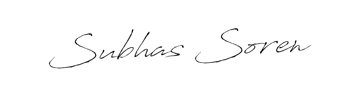 You should practise on your own different ways (Antro_Vectra) to write your name (Subhas Soren) in signature. don't let someone else do it for you. Subhas Soren signature style 6 images and pictures png