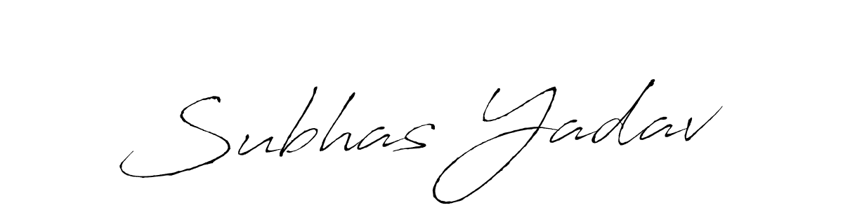 Use a signature maker to create a handwritten signature online. With this signature software, you can design (Antro_Vectra) your own signature for name Subhas Yadav. Subhas Yadav signature style 6 images and pictures png
