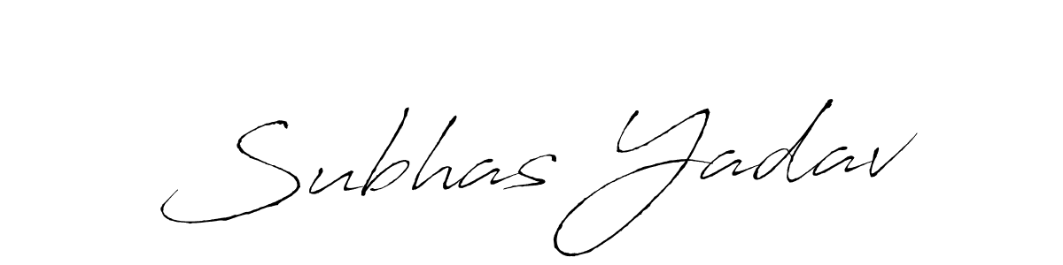 How to make Subhas Yadav name signature. Use Antro_Vectra style for creating short signs online. This is the latest handwritten sign. Subhas Yadav signature style 6 images and pictures png