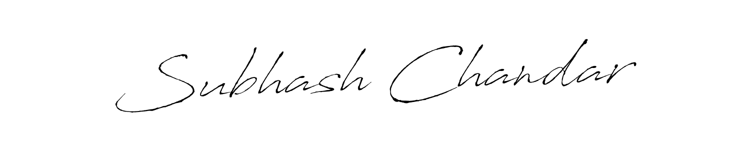 Design your own signature with our free online signature maker. With this signature software, you can create a handwritten (Antro_Vectra) signature for name Subhash Chandar. Subhash Chandar signature style 6 images and pictures png