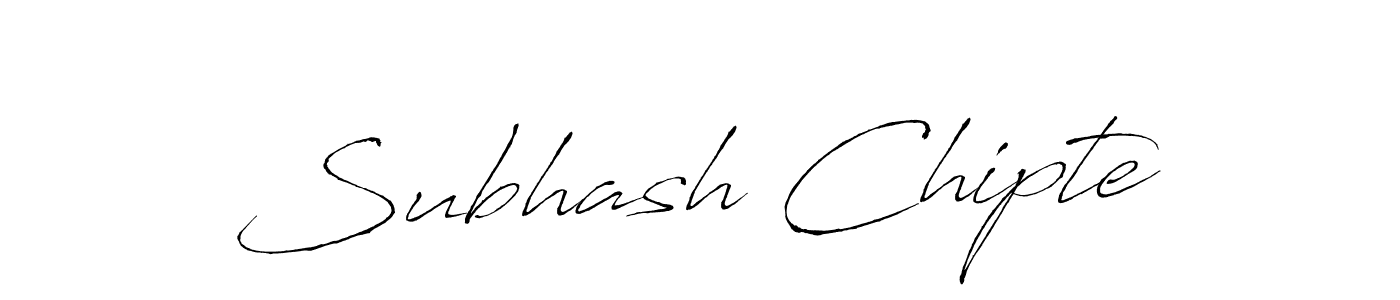 Make a beautiful signature design for name Subhash Chipte. With this signature (Antro_Vectra) style, you can create a handwritten signature for free. Subhash Chipte signature style 6 images and pictures png