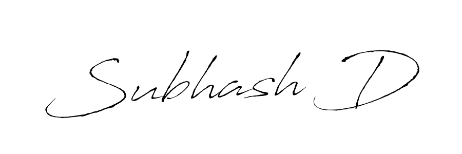 You should practise on your own different ways (Antro_Vectra) to write your name (Subhash D) in signature. don't let someone else do it for you. Subhash D signature style 6 images and pictures png