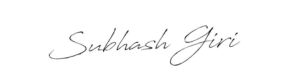 Use a signature maker to create a handwritten signature online. With this signature software, you can design (Antro_Vectra) your own signature for name Subhash Giri. Subhash Giri signature style 6 images and pictures png