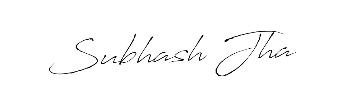 Subhash Jha stylish signature style. Best Handwritten Sign (Antro_Vectra) for my name. Handwritten Signature Collection Ideas for my name Subhash Jha. Subhash Jha signature style 6 images and pictures png