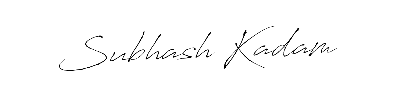 Use a signature maker to create a handwritten signature online. With this signature software, you can design (Antro_Vectra) your own signature for name Subhash Kadam. Subhash Kadam signature style 6 images and pictures png
