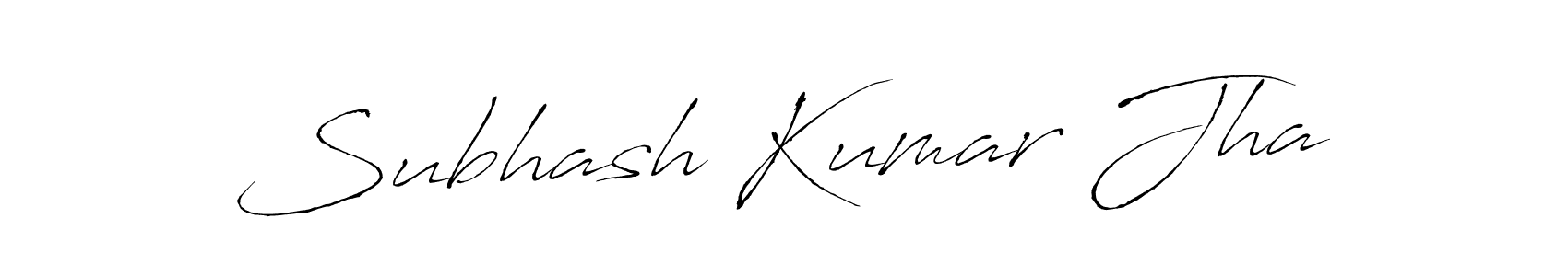 Make a beautiful signature design for name Subhash Kumar Jha. With this signature (Antro_Vectra) style, you can create a handwritten signature for free. Subhash Kumar Jha signature style 6 images and pictures png