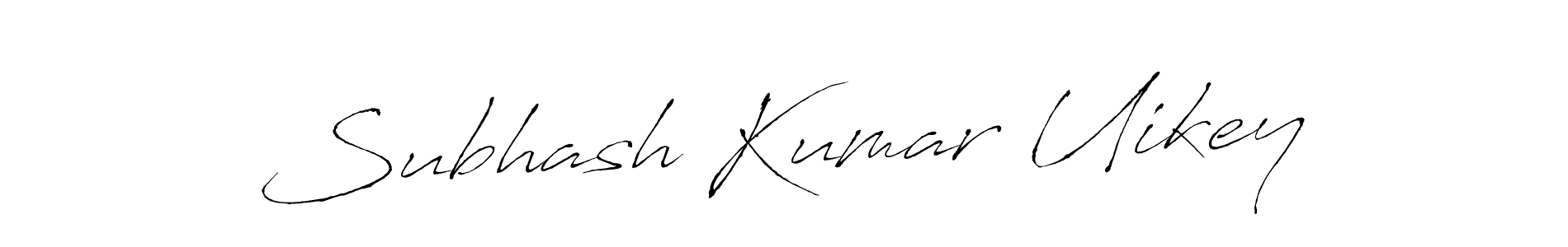 The best way (Antro_Vectra) to make a short signature is to pick only two or three words in your name. The name Subhash Kumar Uikey include a total of six letters. For converting this name. Subhash Kumar Uikey signature style 6 images and pictures png