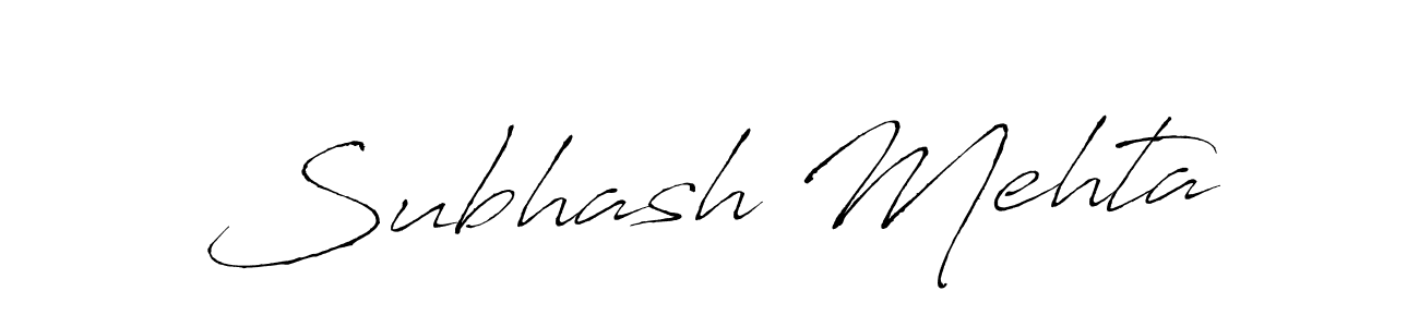 Create a beautiful signature design for name Subhash Mehta. With this signature (Antro_Vectra) fonts, you can make a handwritten signature for free. Subhash Mehta signature style 6 images and pictures png