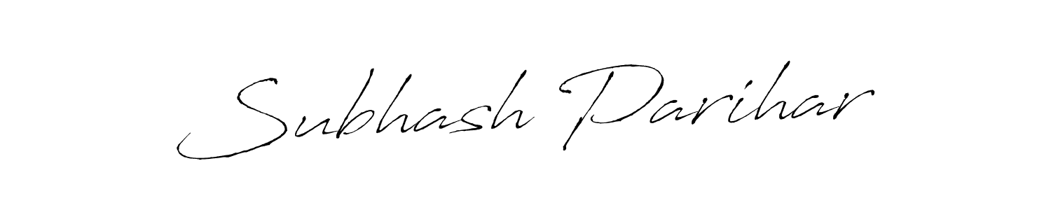 Subhash Parihar stylish signature style. Best Handwritten Sign (Antro_Vectra) for my name. Handwritten Signature Collection Ideas for my name Subhash Parihar. Subhash Parihar signature style 6 images and pictures png