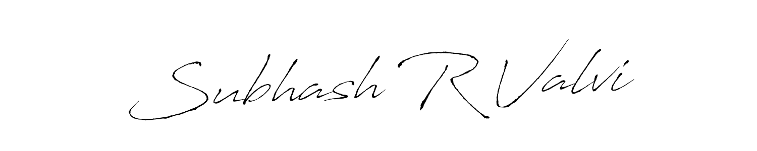 Use a signature maker to create a handwritten signature online. With this signature software, you can design (Antro_Vectra) your own signature for name Subhash R Valvi. Subhash R Valvi signature style 6 images and pictures png