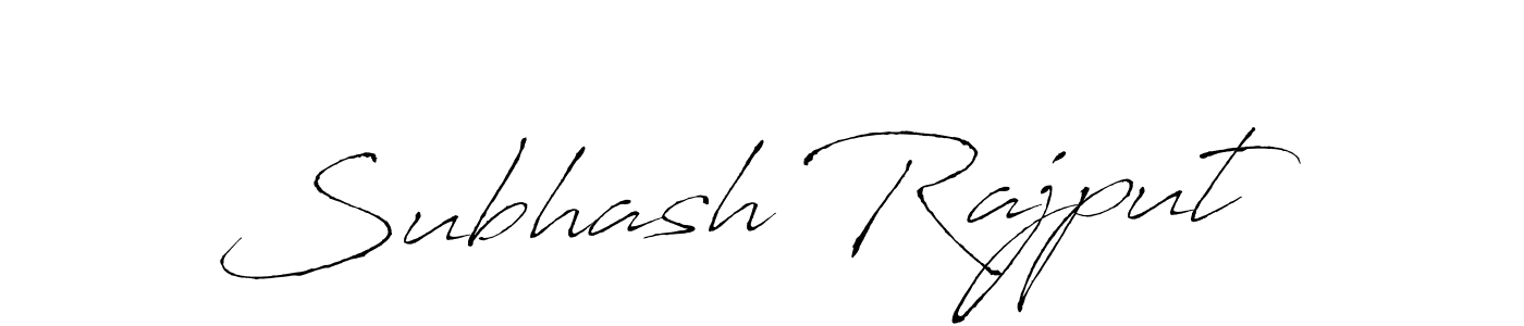 Make a beautiful signature design for name Subhash Rajput. With this signature (Antro_Vectra) style, you can create a handwritten signature for free. Subhash Rajput signature style 6 images and pictures png