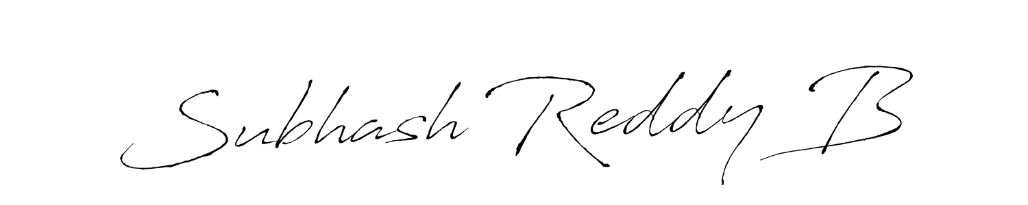 How to make Subhash Reddy B name signature. Use Antro_Vectra style for creating short signs online. This is the latest handwritten sign. Subhash Reddy B signature style 6 images and pictures png