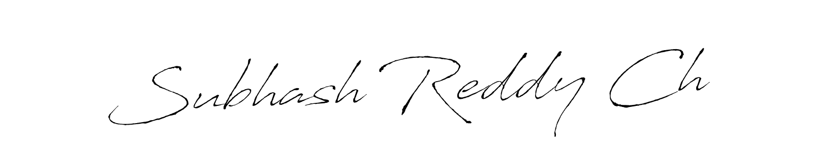 Use a signature maker to create a handwritten signature online. With this signature software, you can design (Antro_Vectra) your own signature for name Subhash Reddy Ch. Subhash Reddy Ch signature style 6 images and pictures png